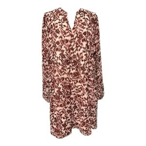 89th & Madison Red and White Floral Dress Sz XL PTP 24”